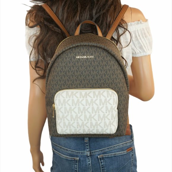 Michael Kors Erin M Backpack Brown Multi - Picture 11 of 11